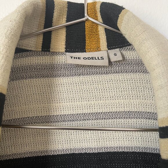 The Odells Knit Long Striped Duster Open Coat - Picture 5 of 7